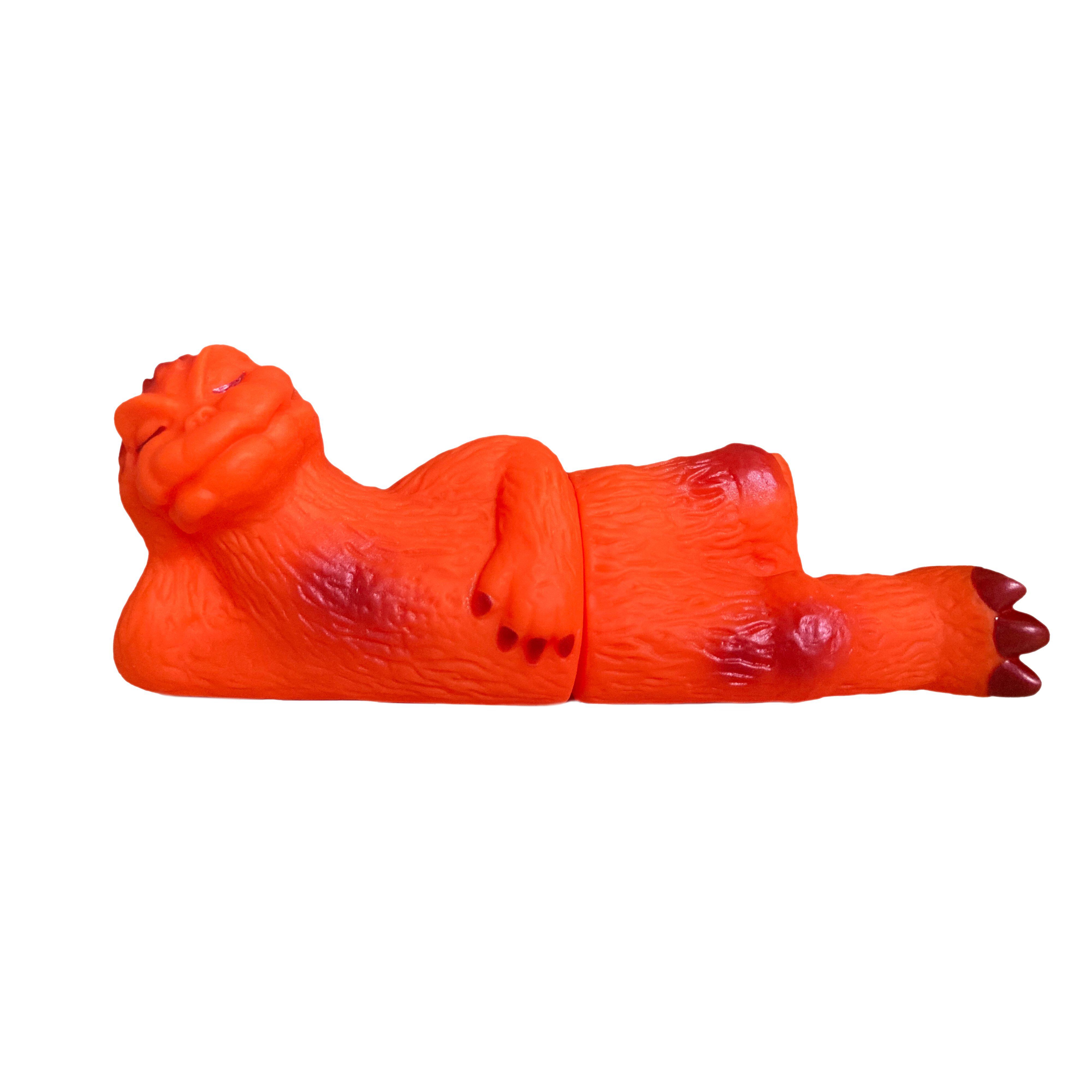 GODZILLA - Sleeping Vinyl Figure Fluorescent Orange and Metallic Red - Crunchyroll Exclusive